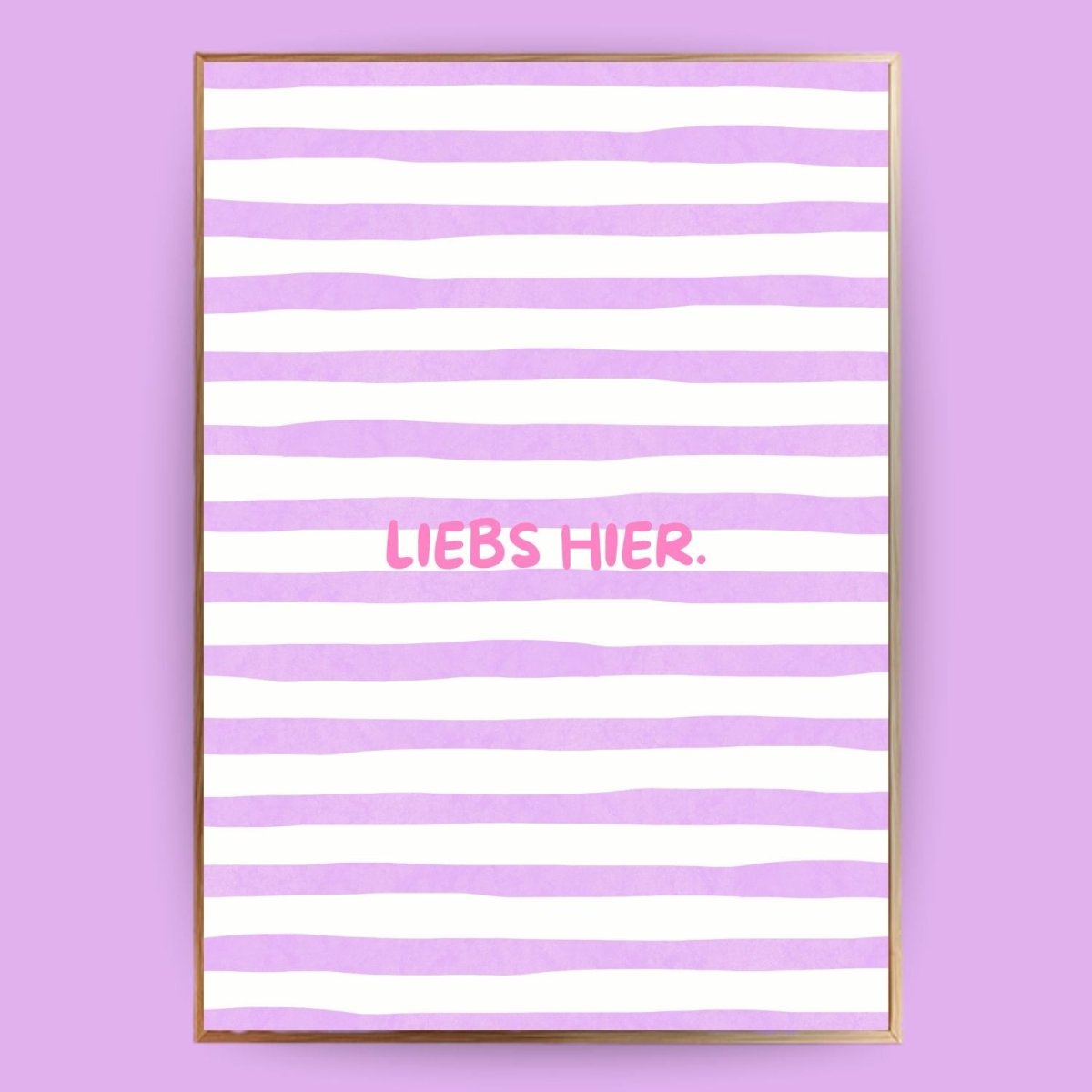 Liebs hier Poster - 13x18 cm - LostPrint