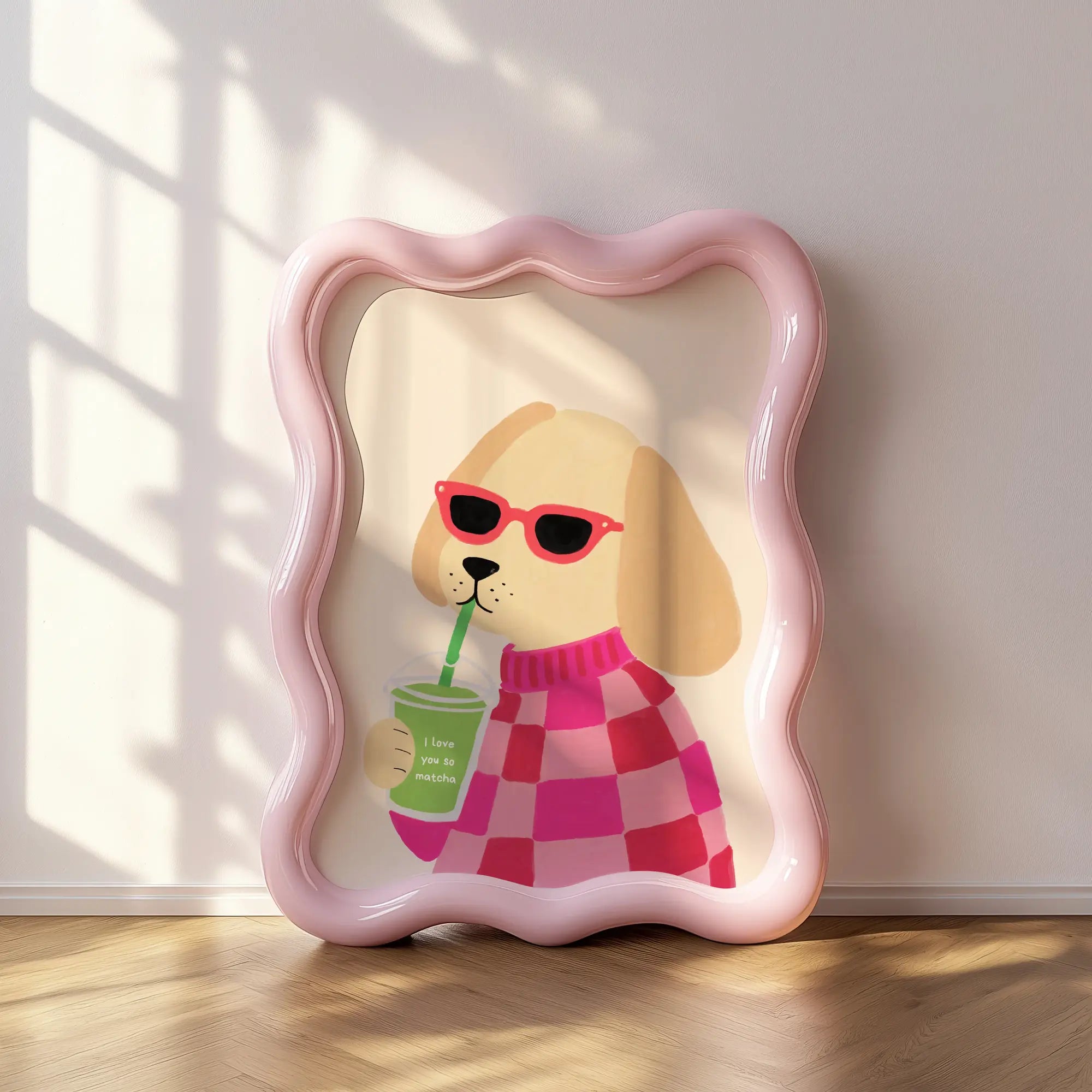 I Love You So Matcha - Cream Poster