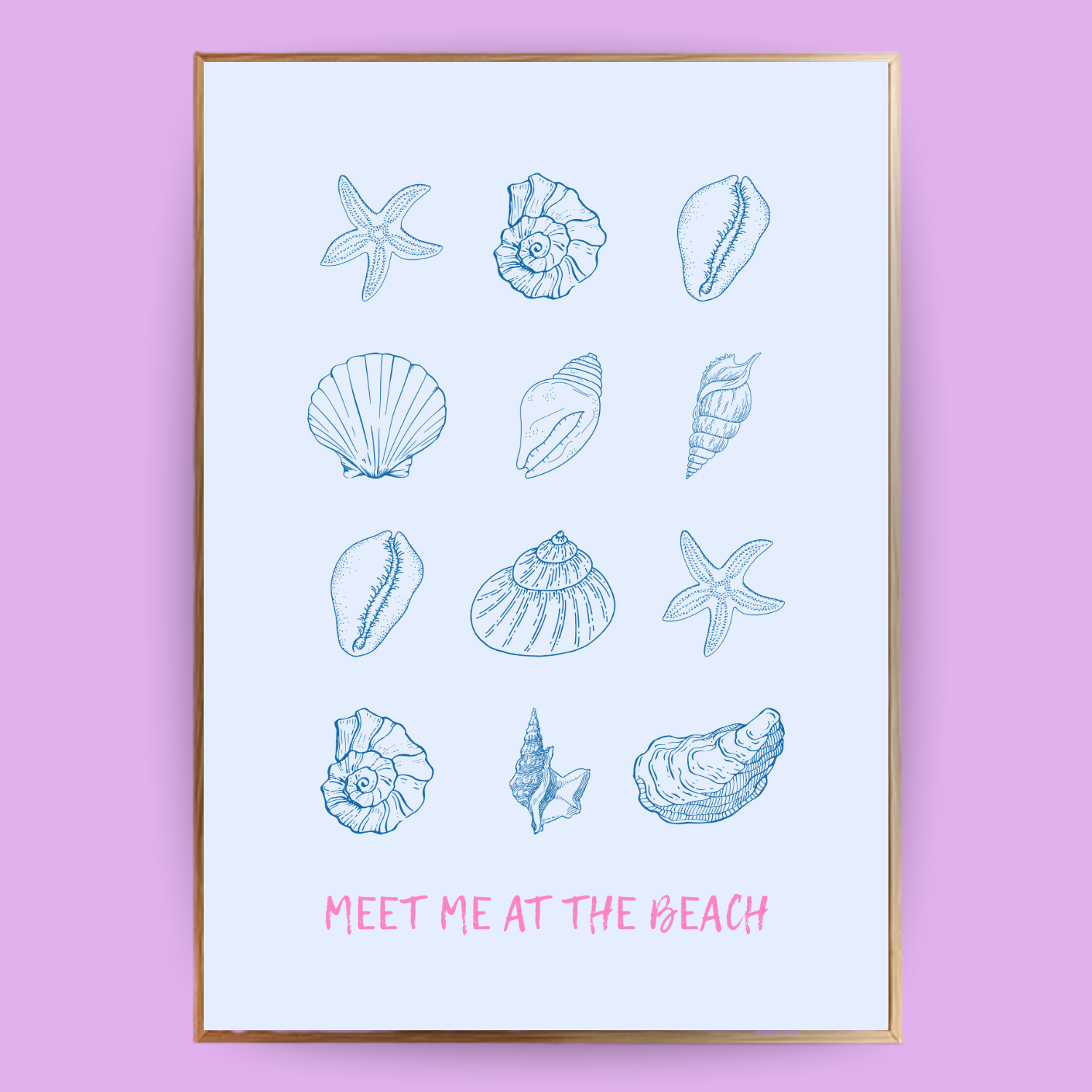 Beach und Muscheln Poster - LostPrint