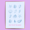 Beach und Muscheln Poster - LostPrint