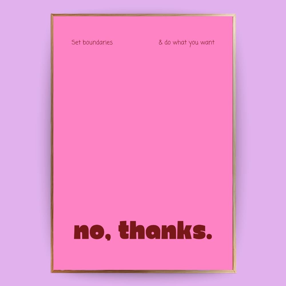 No thanks Poster - 13x18 cm - LostPrint
