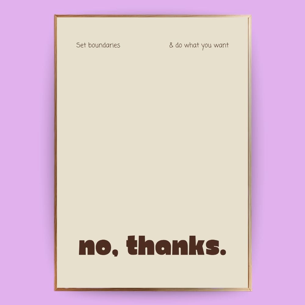 No thanks Poster - 13x18 cm - LostPrint