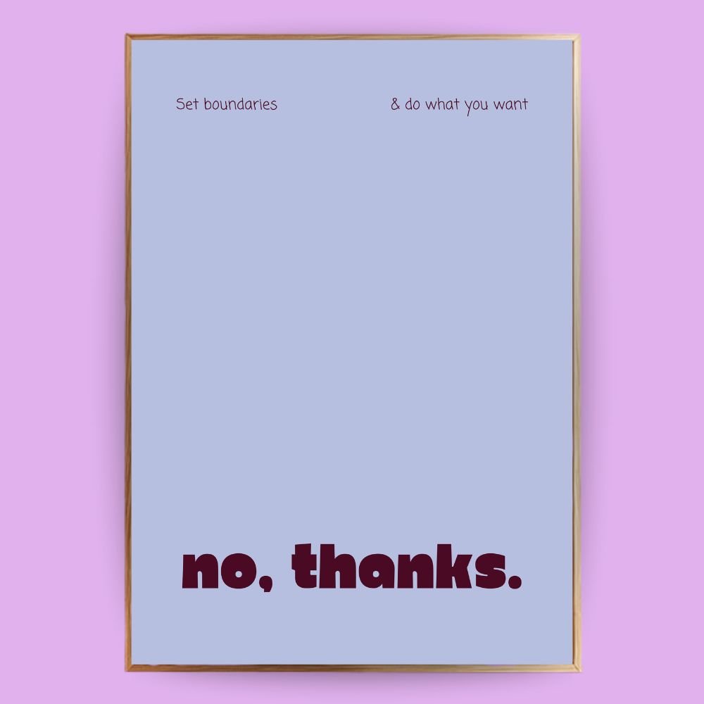 No thanks Poster - 13x18 cm - LostPrint