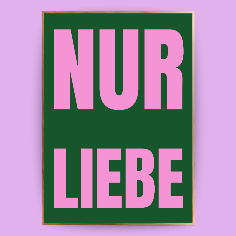 Nur Liebe Poster - 13x18 cm - LostPrint