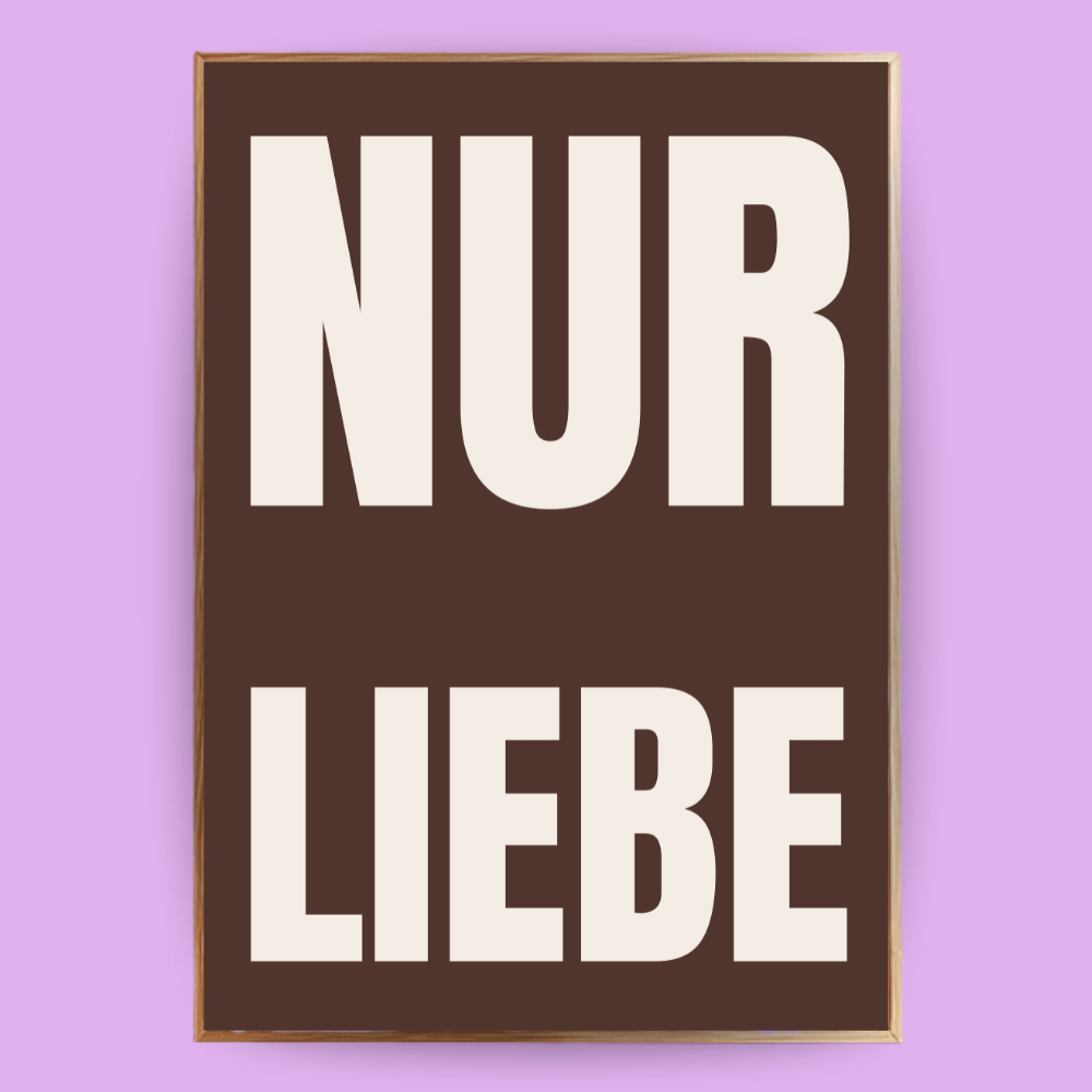 Nur Liebe Poster - 13x18 cm - LostPrint