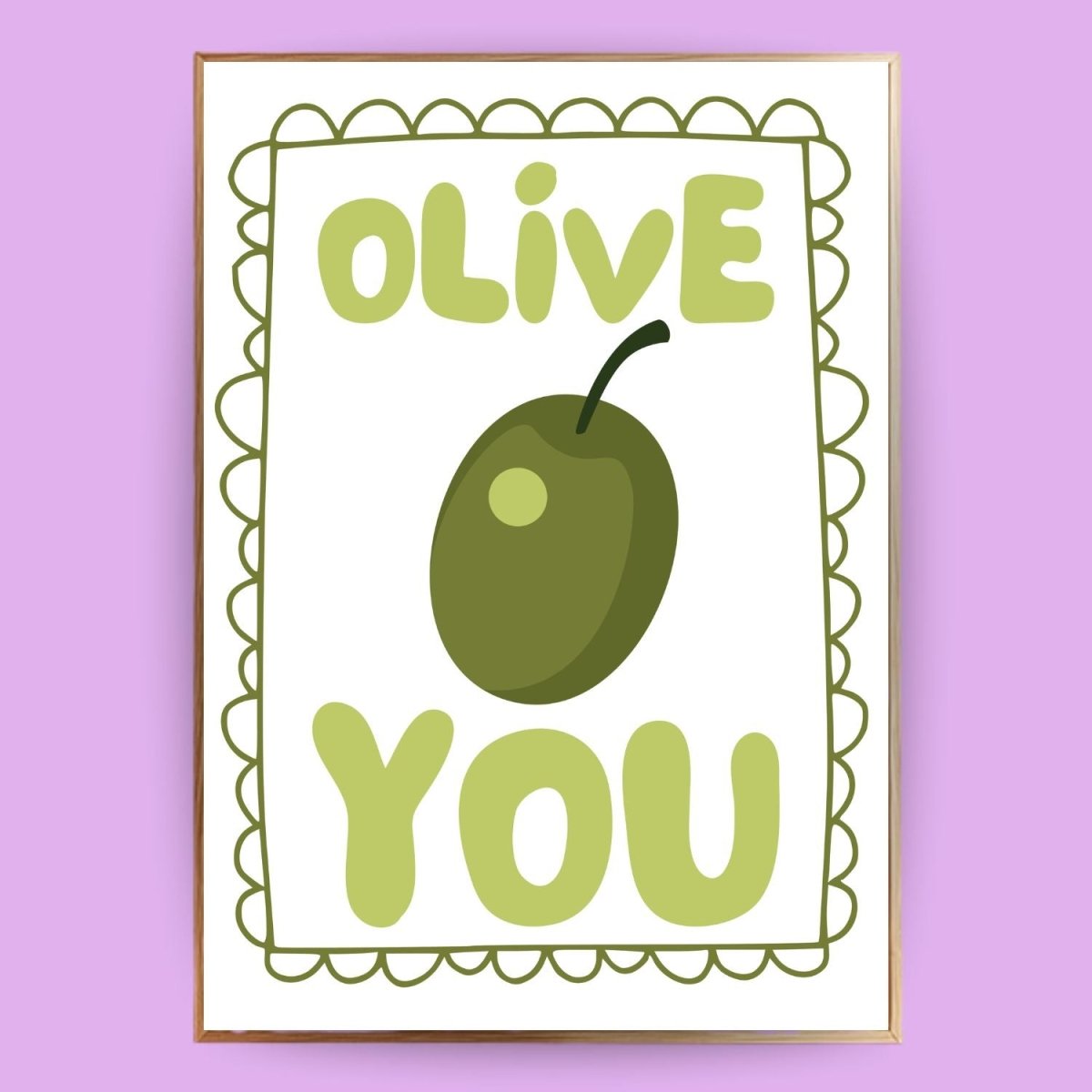 Oliven Poster - 13x18 cm - LostPrint