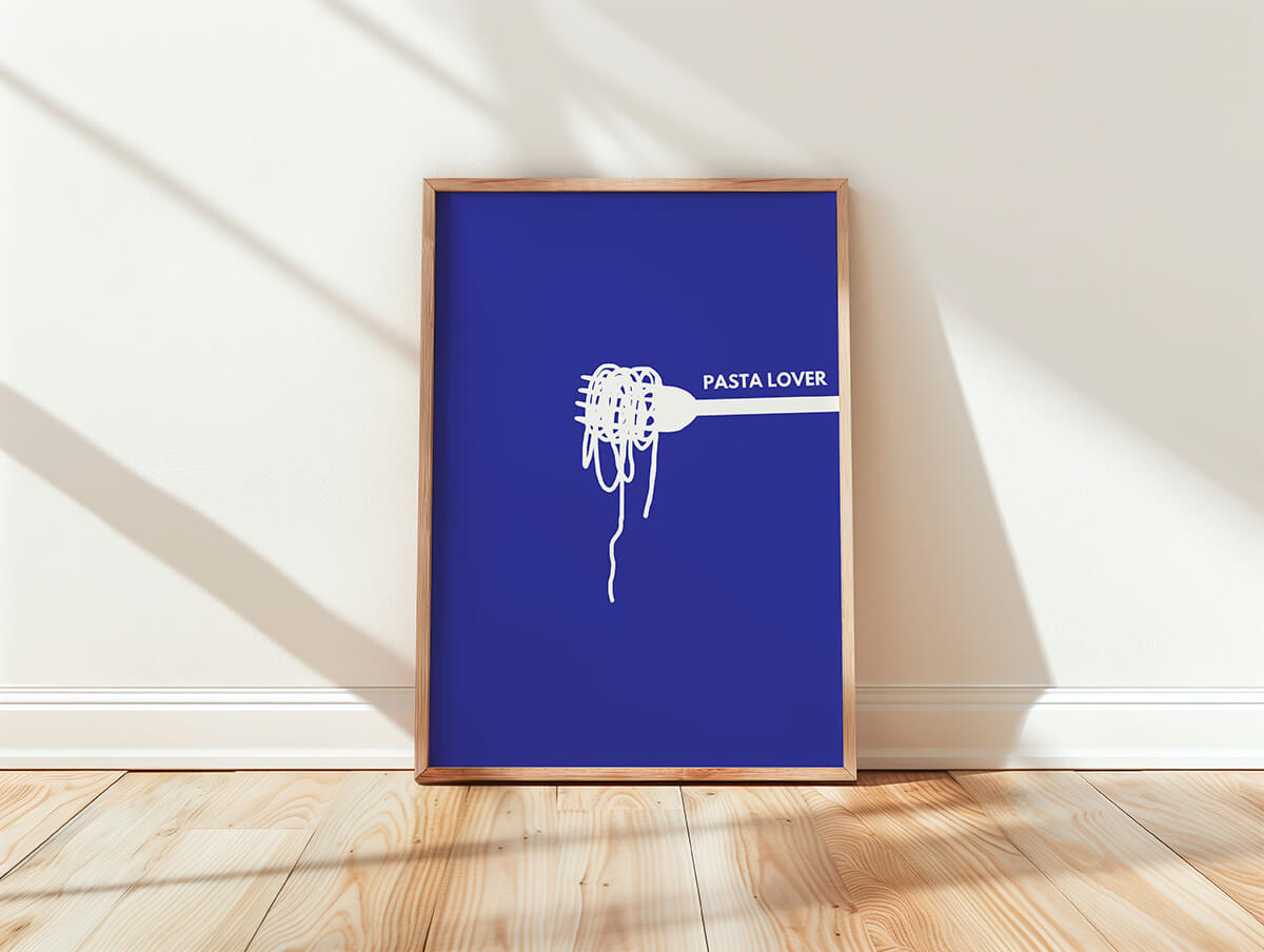 Pasta Lover Poster im Rahmen