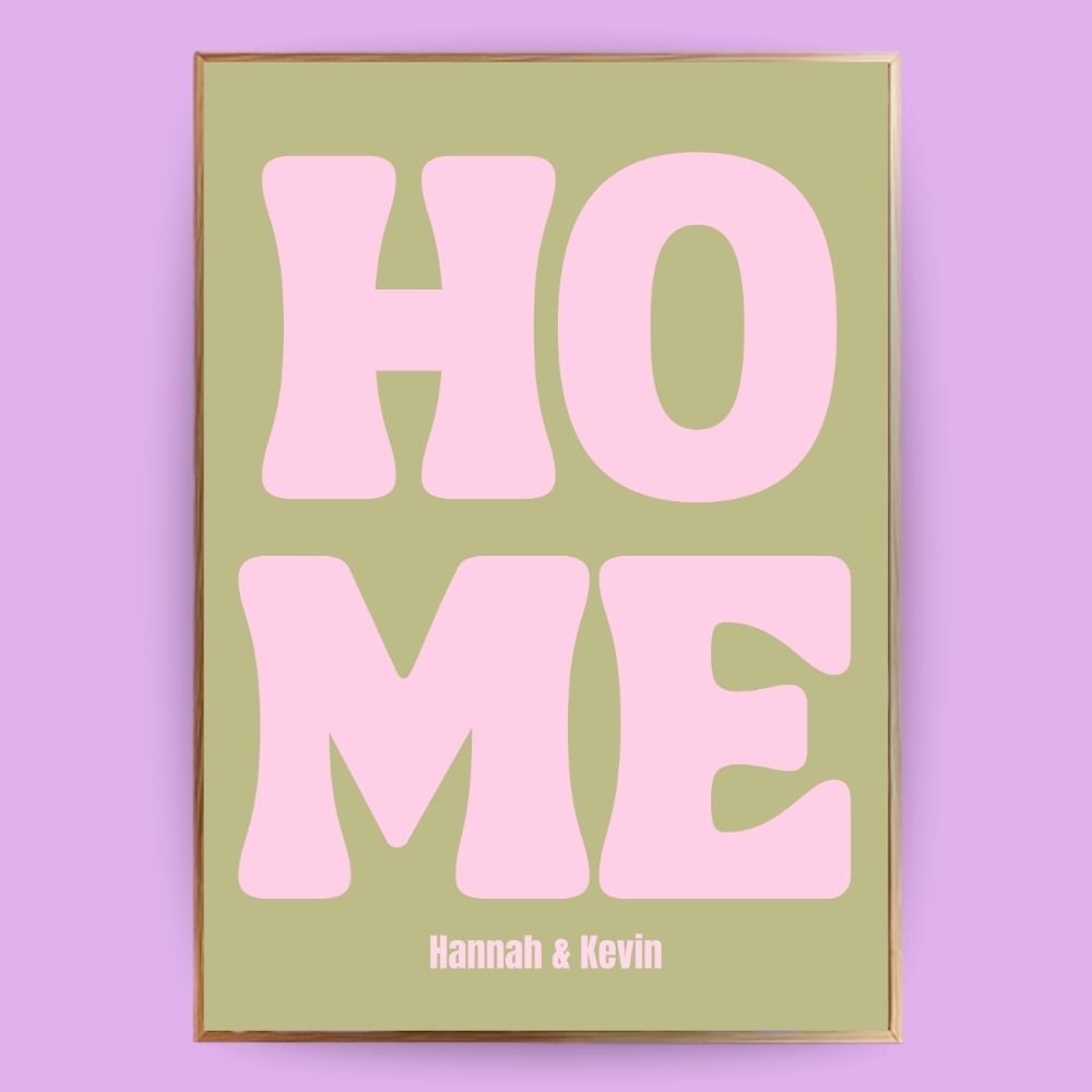 Personalisiertes Home Poster 2.0 - 13x18 cm - LostPrint