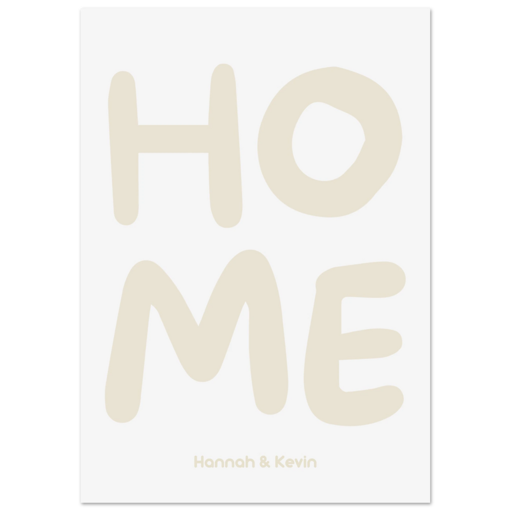 Personalisiertes Home Poster - 13x18 cm - LostPrint