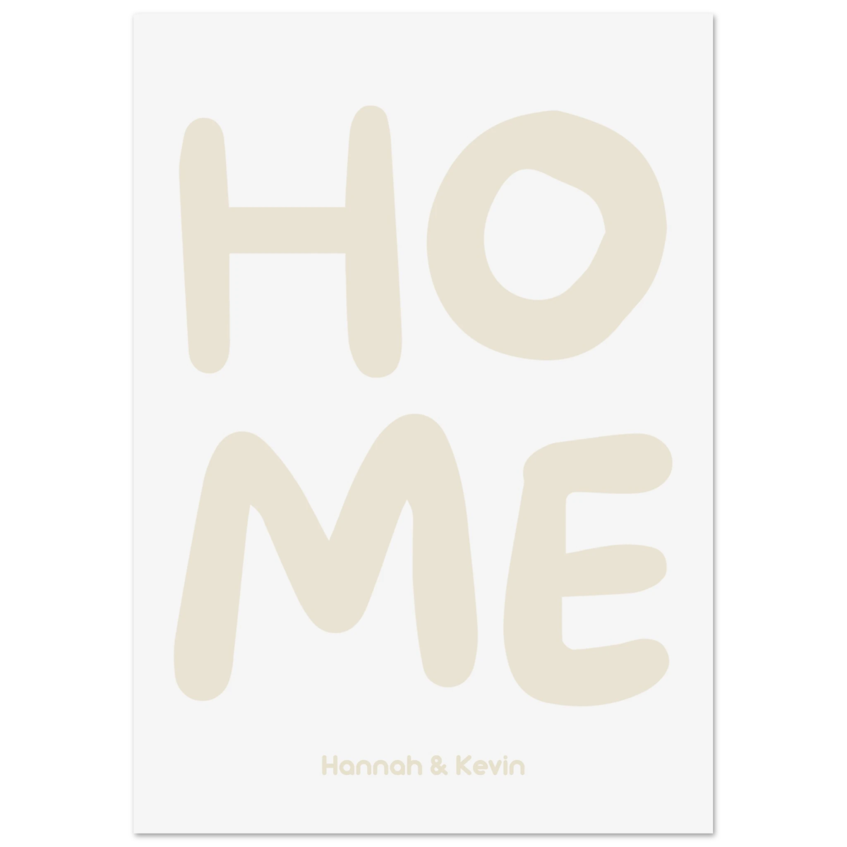 Personalisiertes Home Poster - 13x18 cm - LostPrint