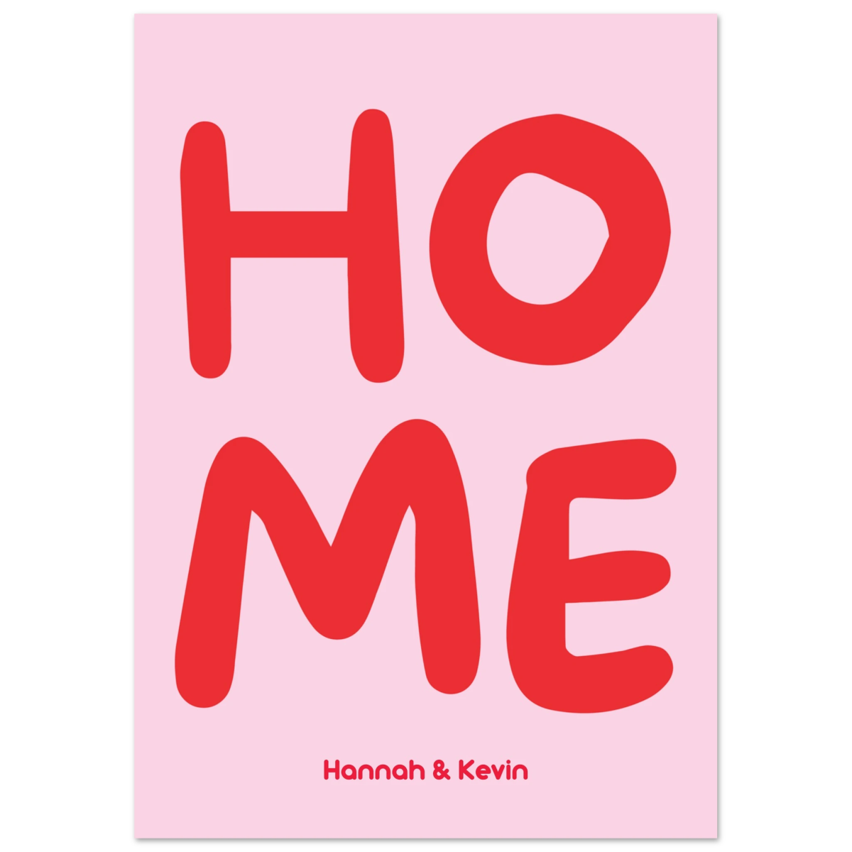 Personalisiertes Home Poster - 13x18 cm - LostPrint