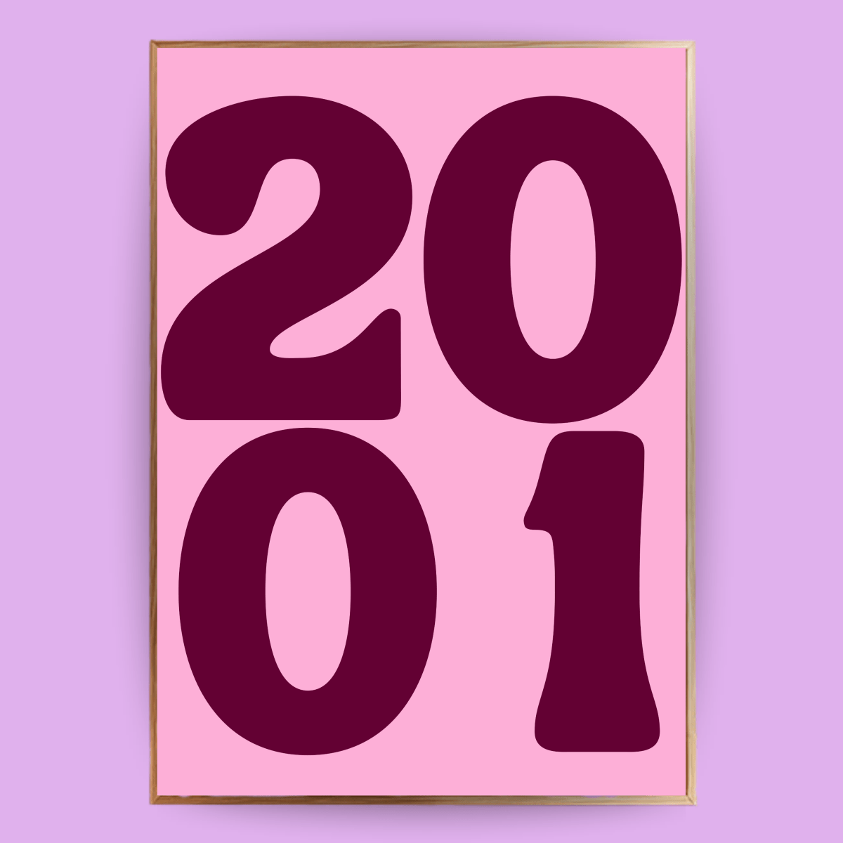 Personalisiertes Jahreszahl Poster 2.0 - 13x18 cm - LostPrint