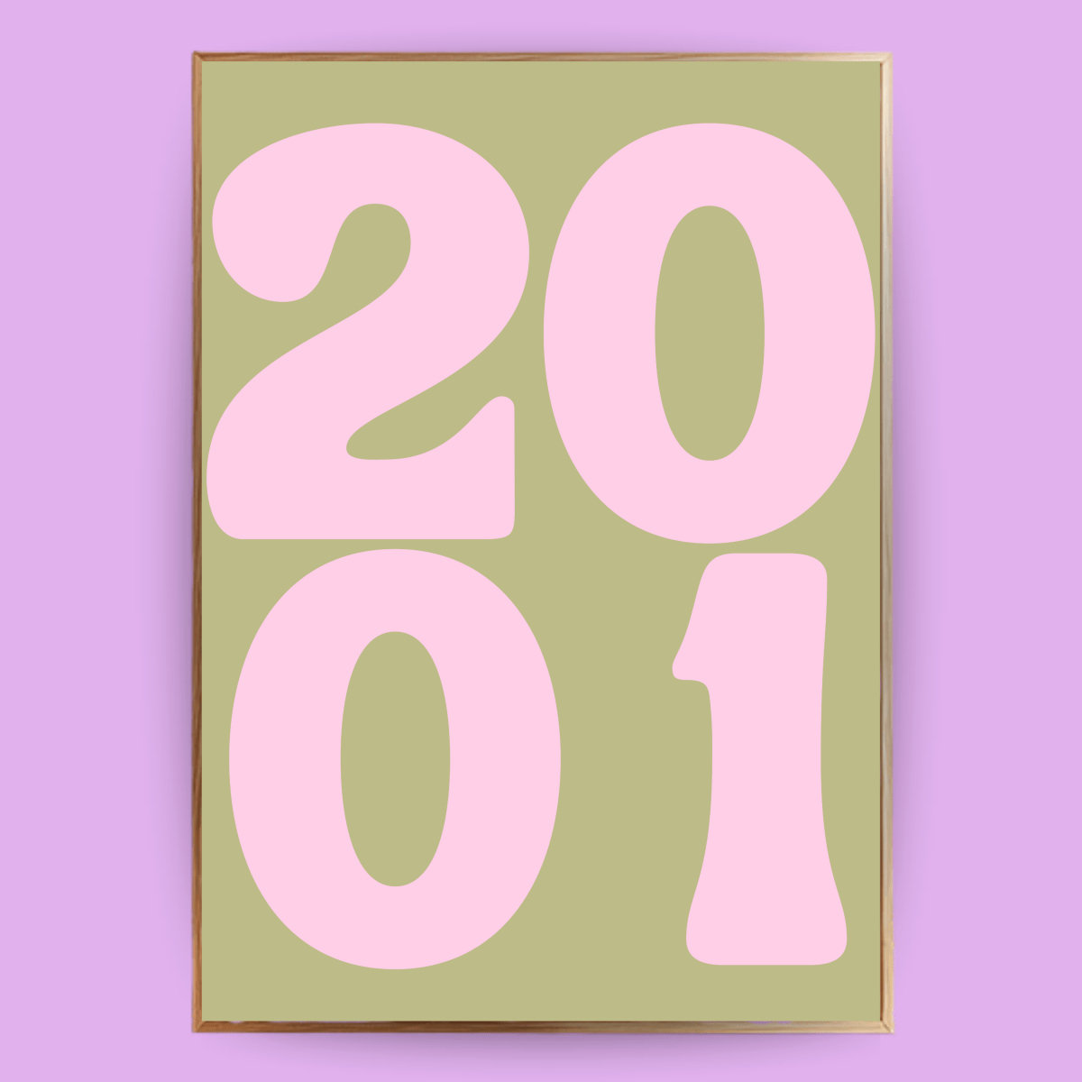 Personalisiertes Jahreszahl Poster 2.0 - 13x18 cm - LostPrint