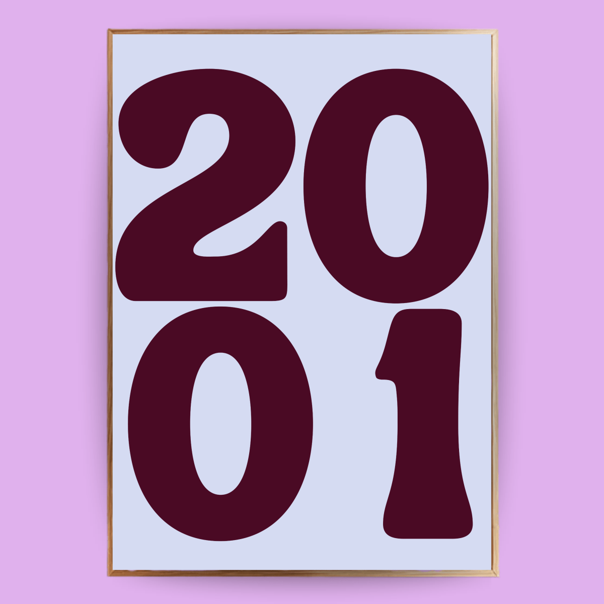 Personalisiertes Jahreszahl Poster 2.0 - 13x18 cm - LostPrint