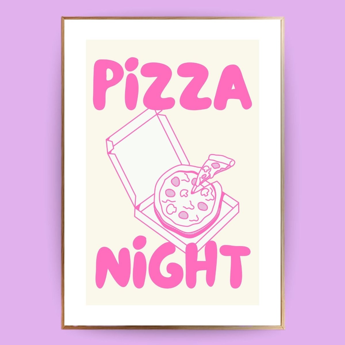Pizza Night Poster - 13x18 cm - LostPrint