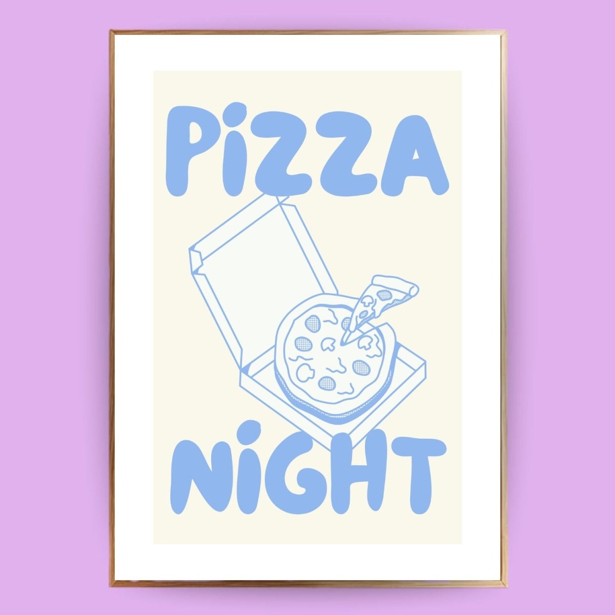 Pizza Night Poster - 13x18 cm - LostPrint