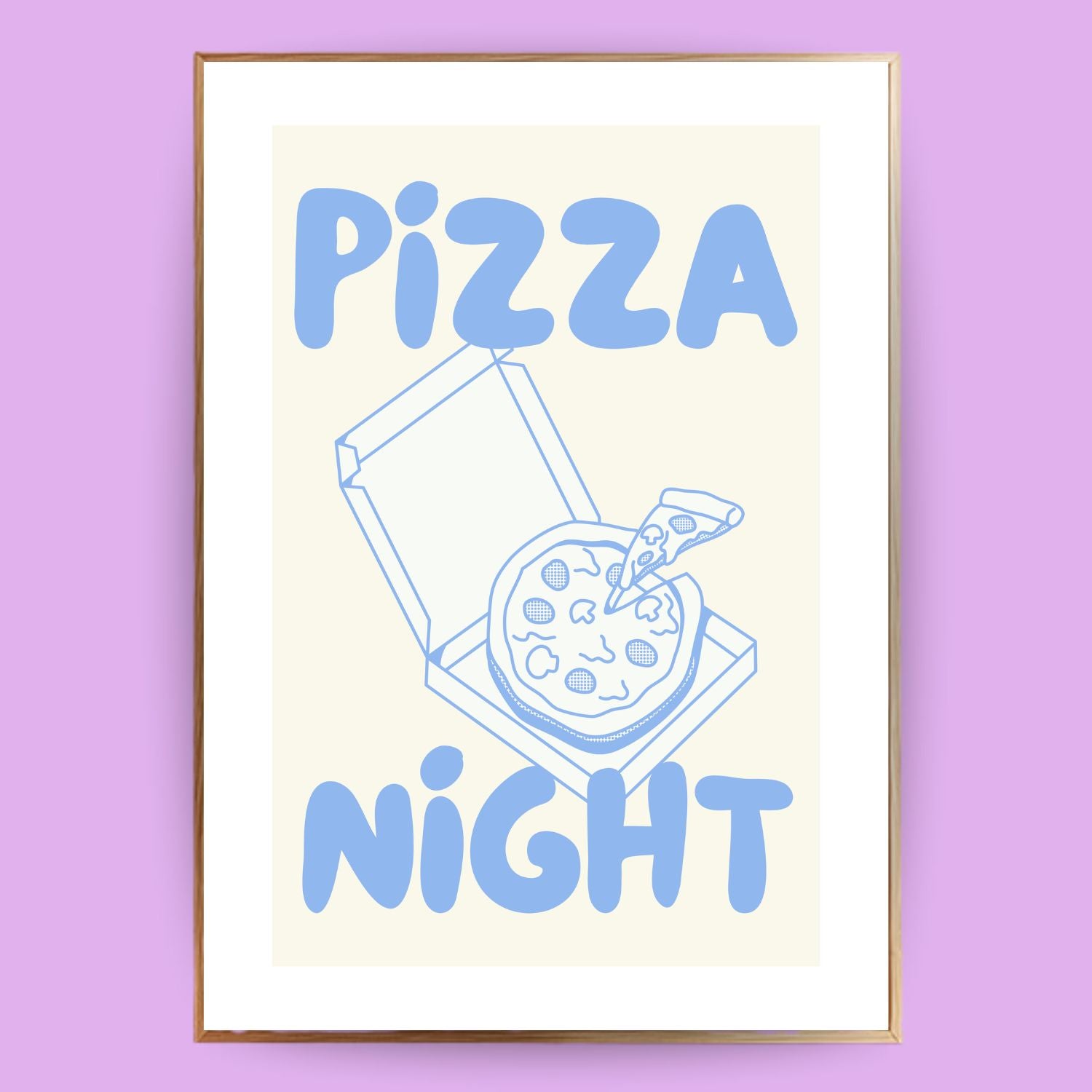 Pizza Night Poster - LostPrint