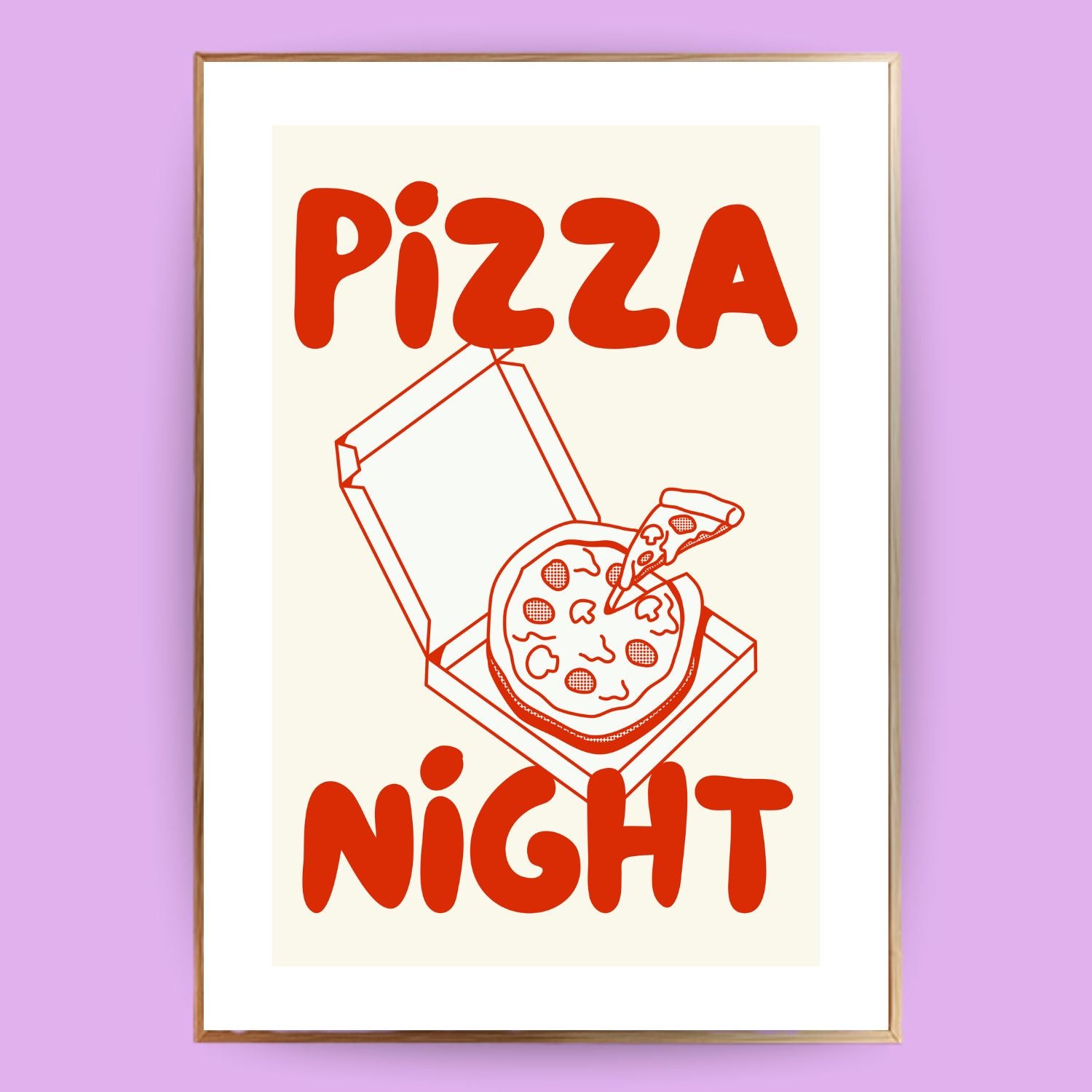 Pizza Night Poster - LostPrint