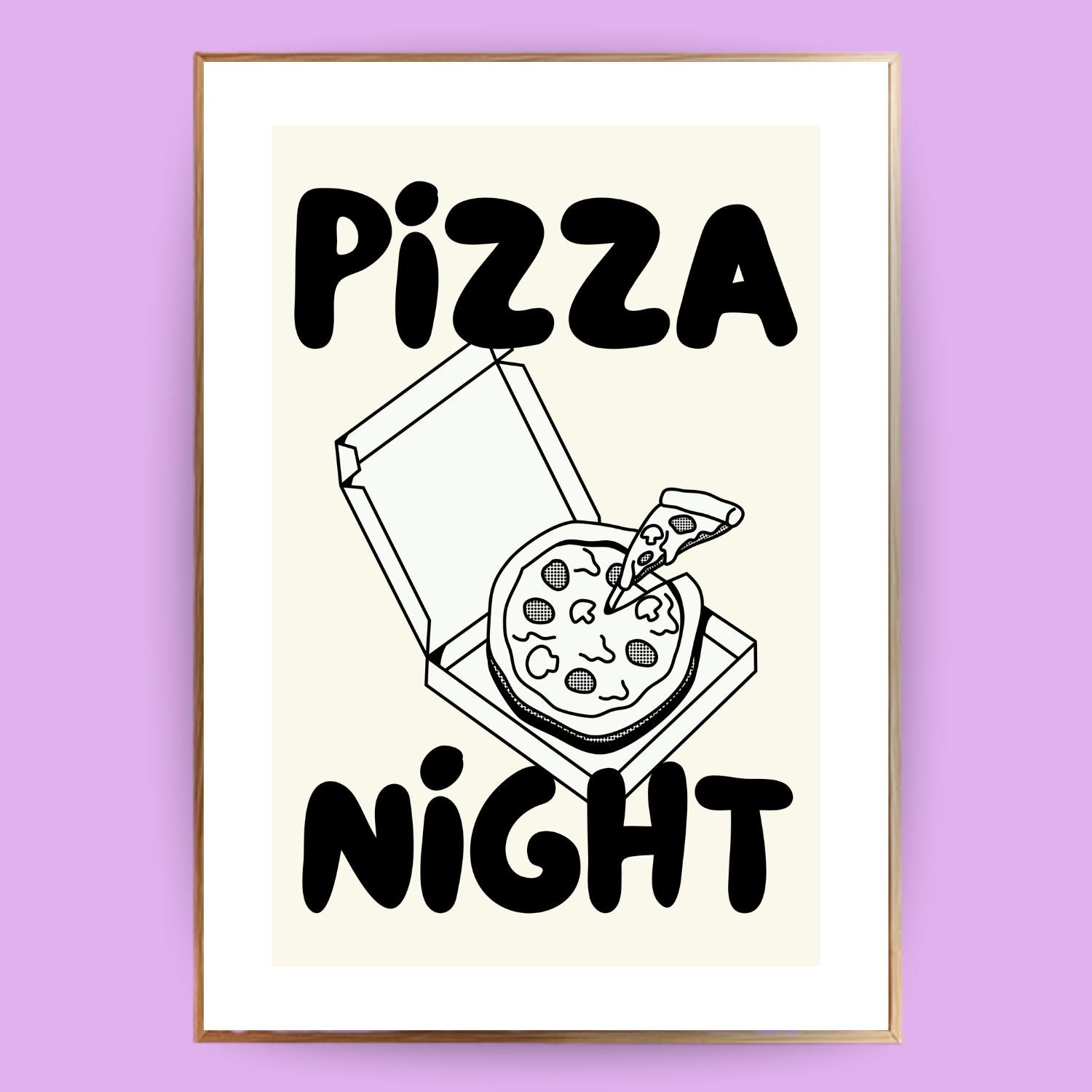 Pizza Night Poster - LostPrint