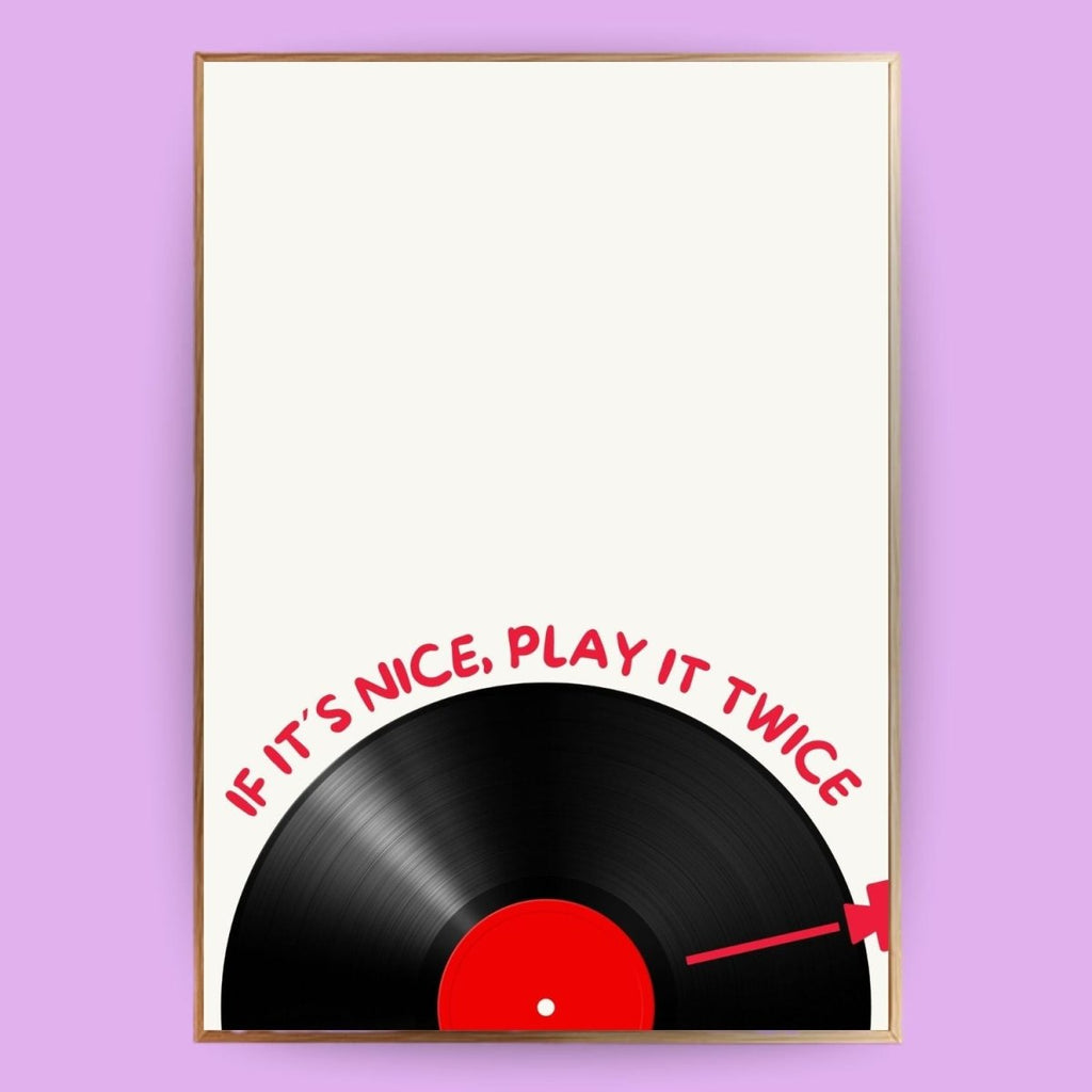 Play it twice Poster - 13x18 cm - LostPrint