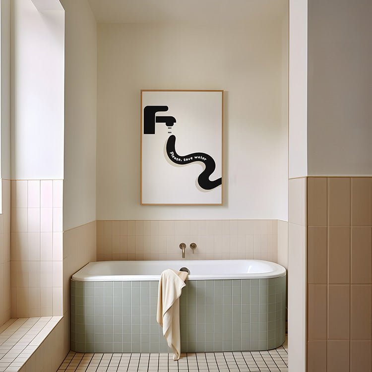 Please, save water Poster - 13x18 cm - LostPrint