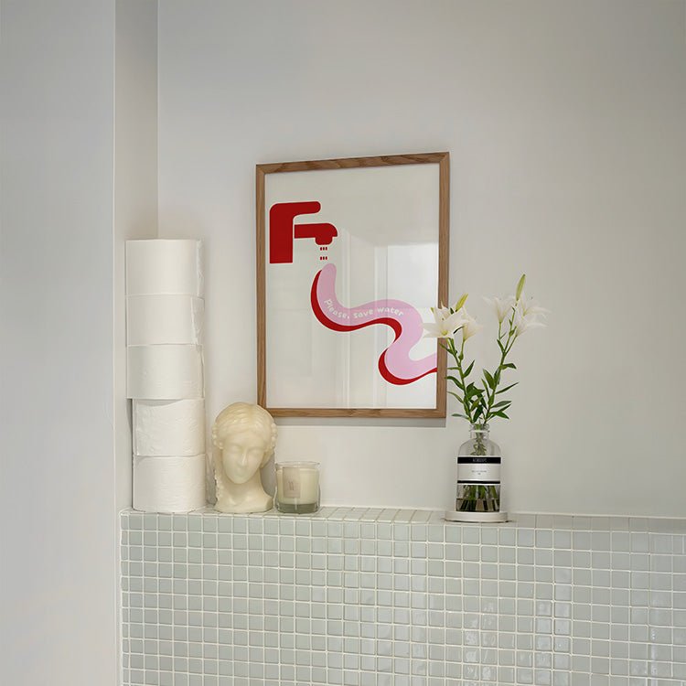 Please, save water Poster - 13x18 cm - LostPrint