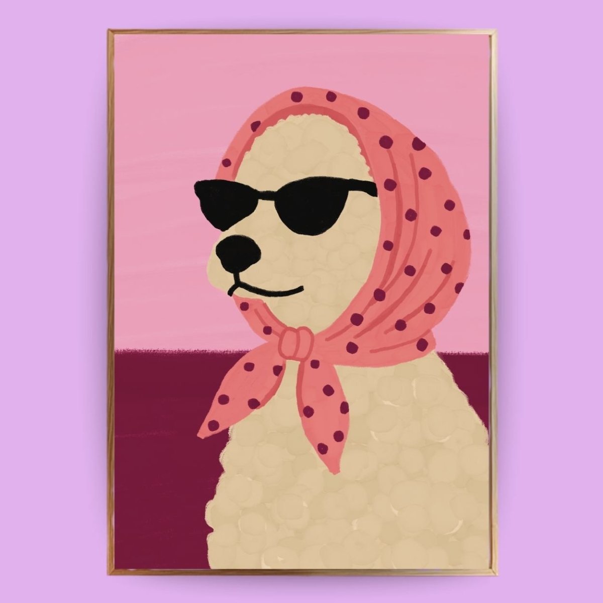 Pudel Poster - 13x18 cm - LostPrint