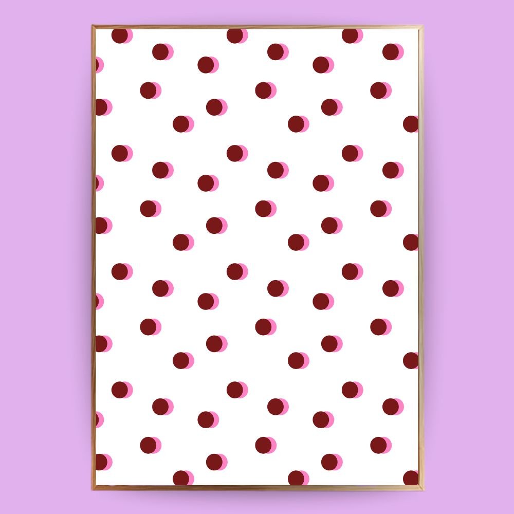 Punkte Poster - 13x18 cm - LostPrint