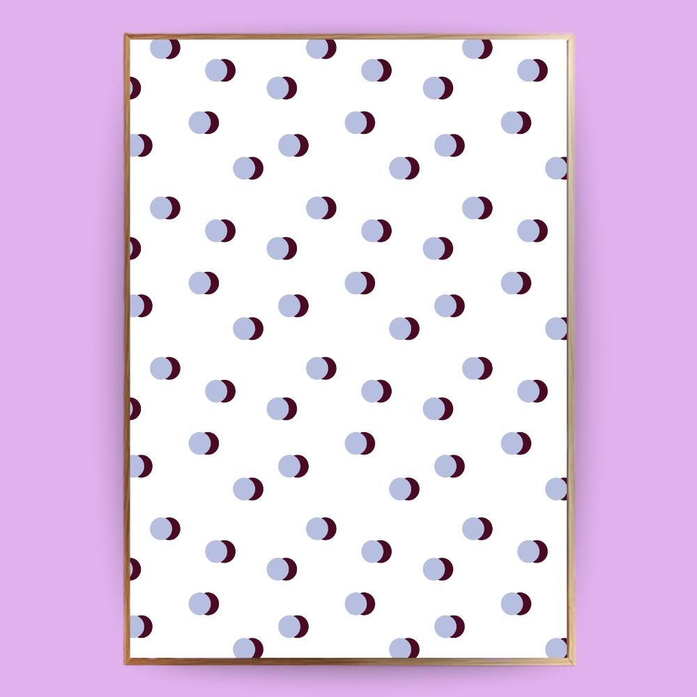 Punkte Poster - 13x18 cm - LostPrint