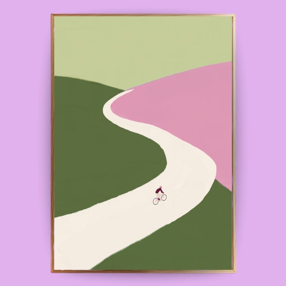 Radfahrer Poster - 13x18 cm - LostPrint