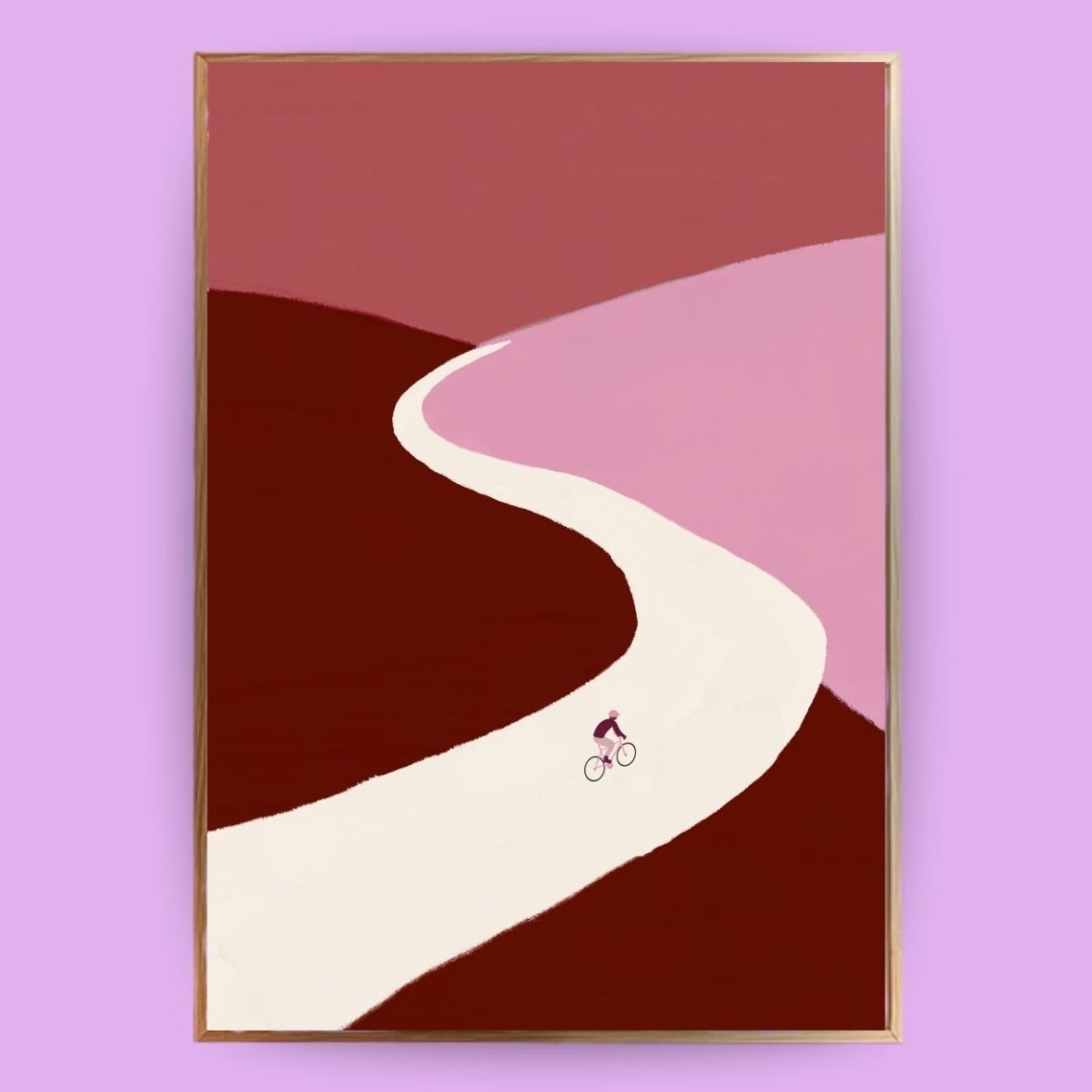 Radfahrer Poster - 13x18 cm - LostPrint