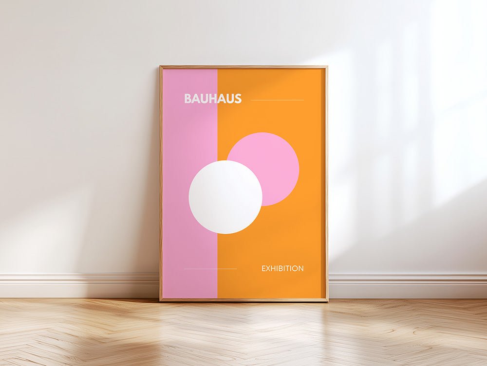 Rundes Bauhaus Poster - 13x18 cm - LostPrint