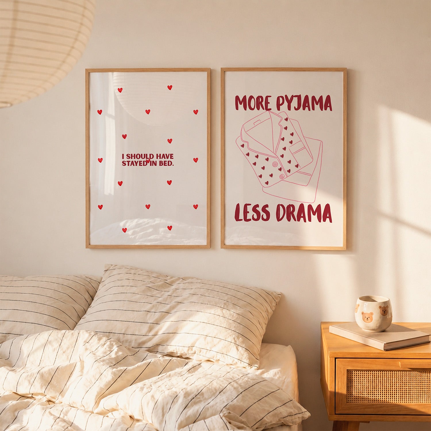 Set aus 2 Postern: Schlafzimmer Poster - LostPrint