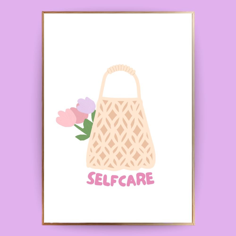 Selfcare Blumen Poster - 13x18 cm - LostPrint