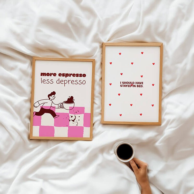 Should have stayed in bed Poster - 13x18 cm - LostPrint