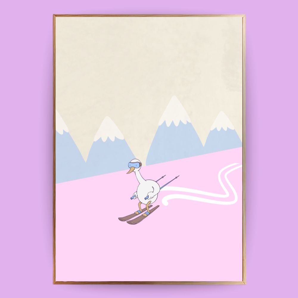 Ski Poster - 13x18 cm - LostPrint