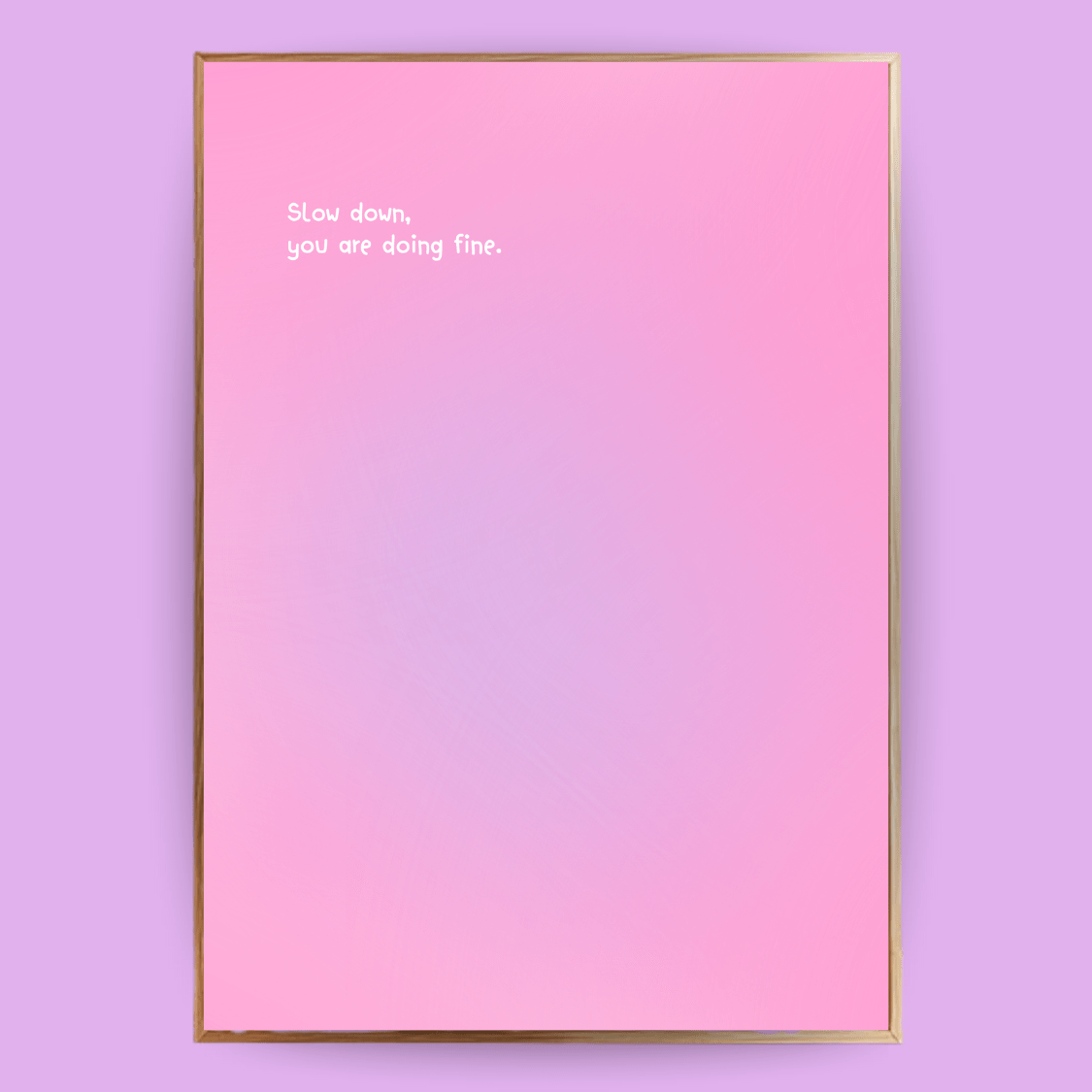 Slow down Aura Poster - 13x18 cm - LostPrint