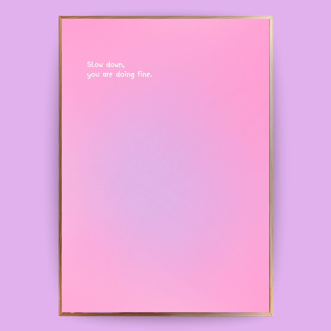 Slow down Aura Poster