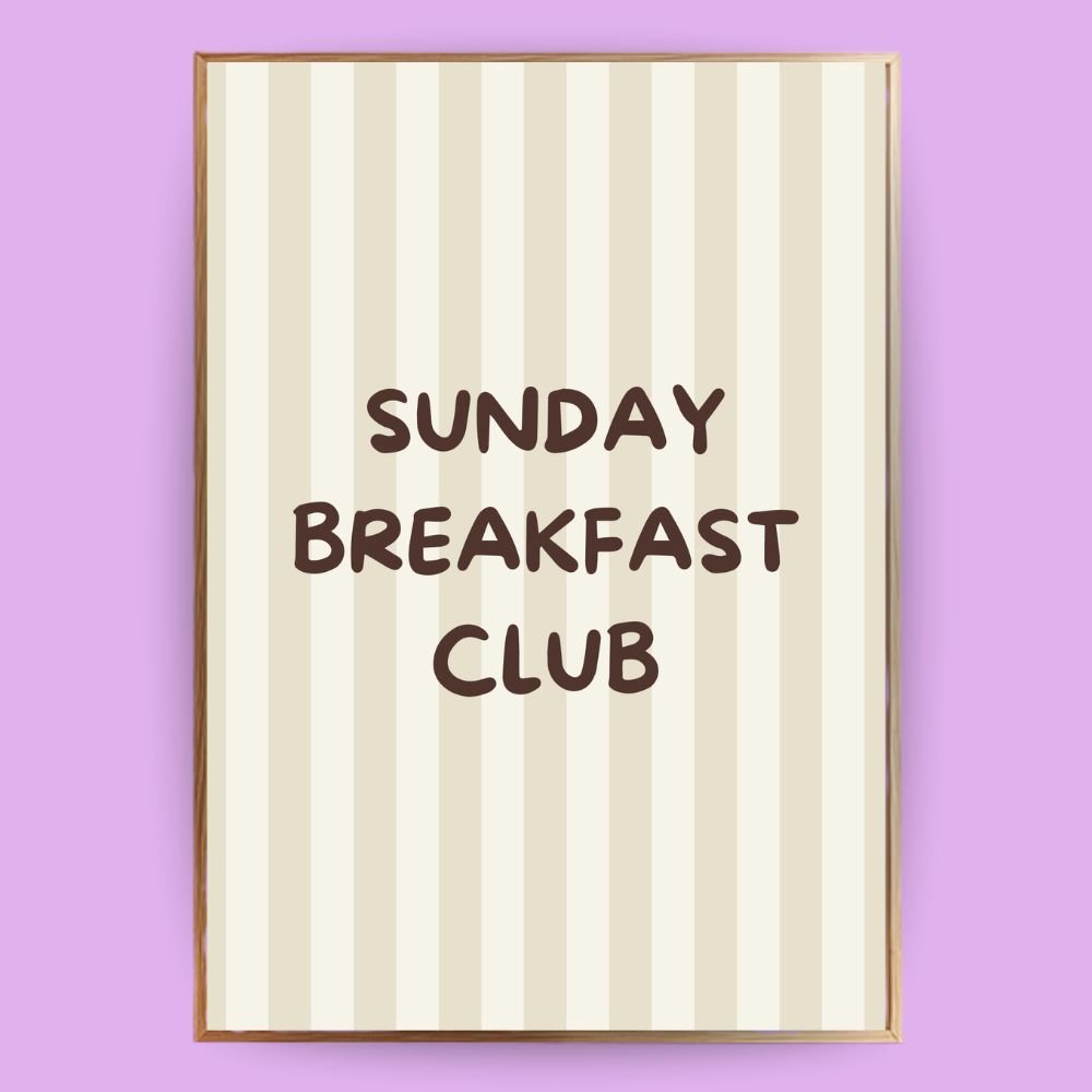 Sunday Breakfast Poster - 13x18 cm - LostPrint