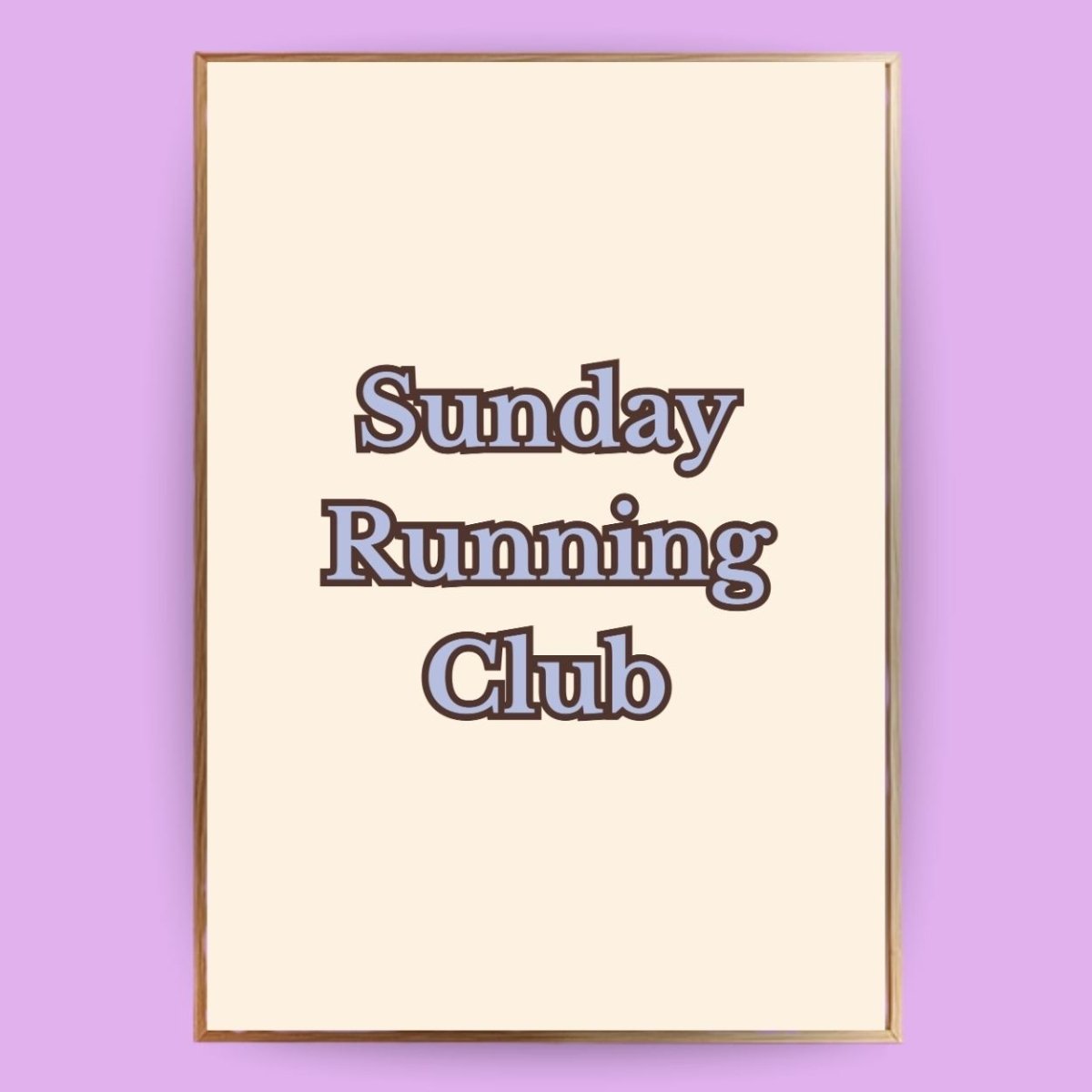 Sunday Running Club Poster - 13x18 cm - LostPrint