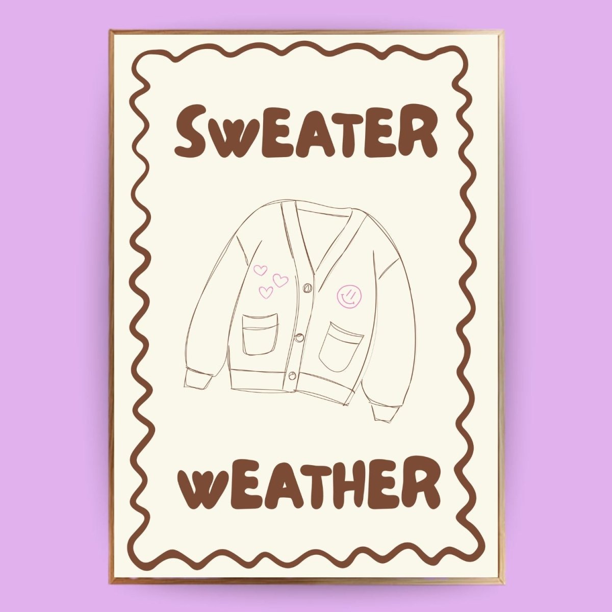Sweater Weather Poster - 13x18 cm - LostPrint