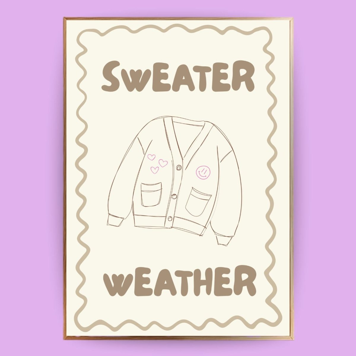 Sweater Weather Poster - 13x18 cm - LostPrint