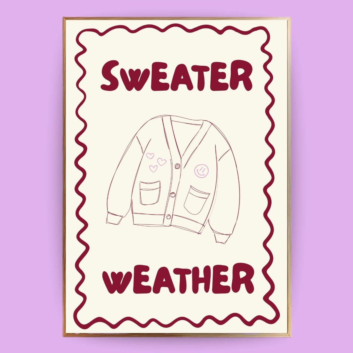 Sweater Weather Poster - 13x18 cm - LostPrint
