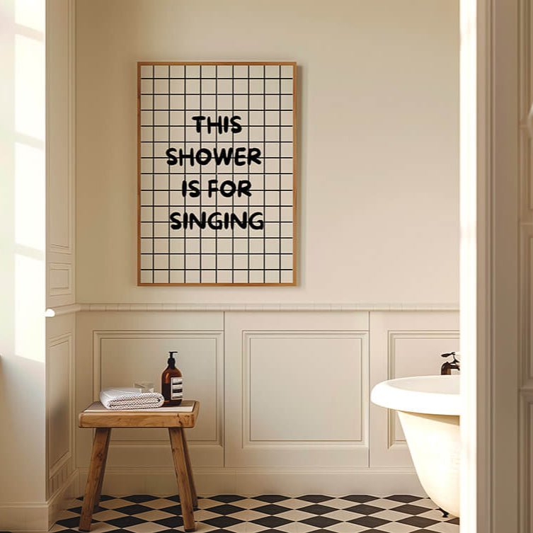 This shower is for singing Poster - 13x18 cm - LostPrint