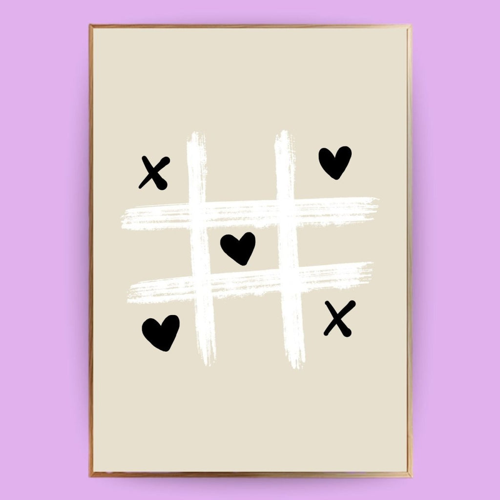 Tic Tac Toe Poster - 13x18 cm - LostPrint