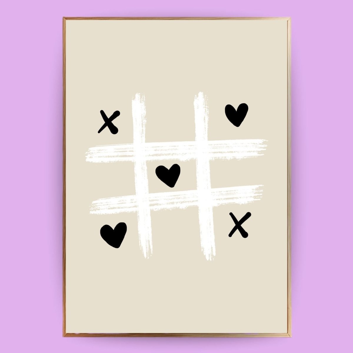 Tic Tac Toe Poster - 13x18 cm - LostPrint