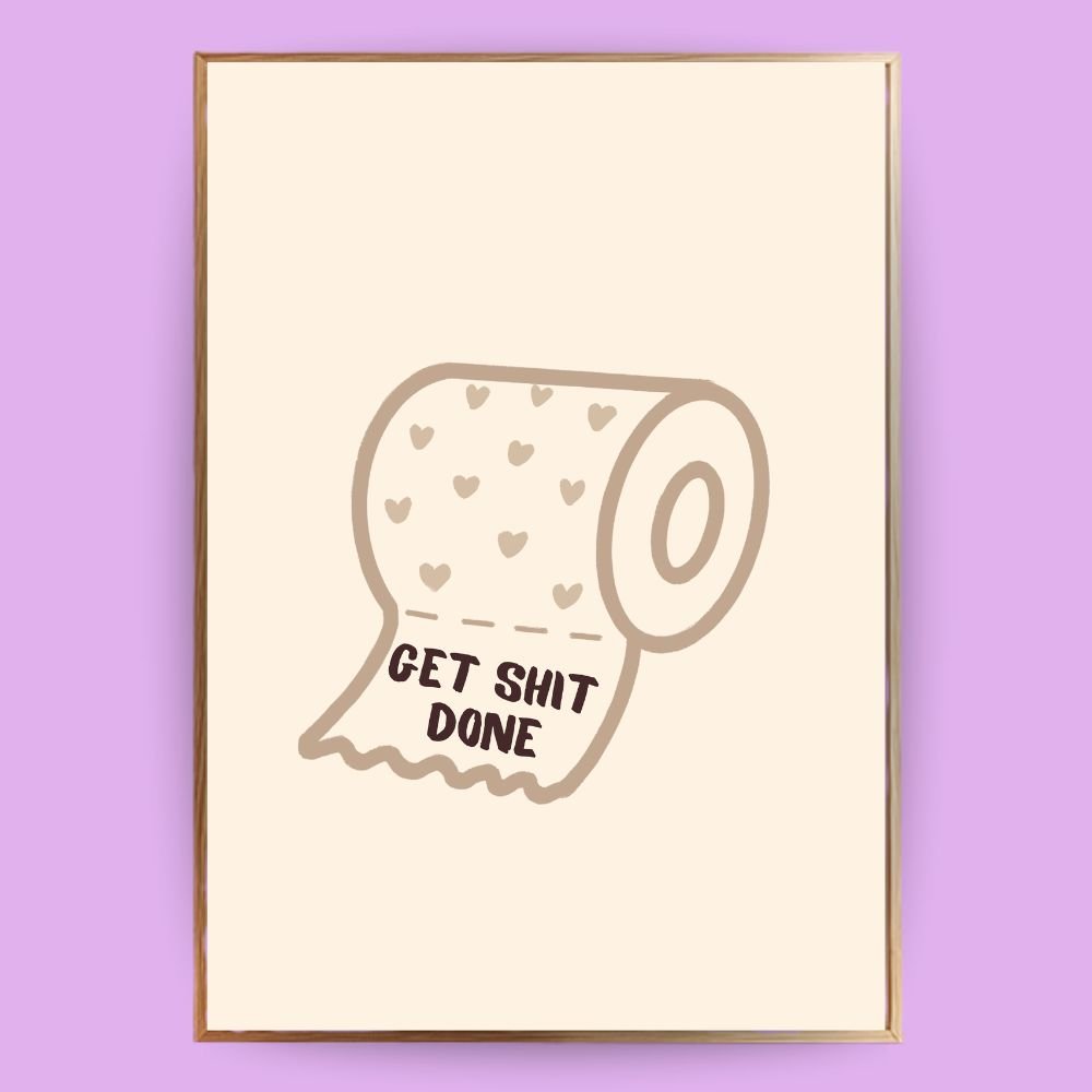 Toilettenpapier Poster - 13x18 cm - LostPrint