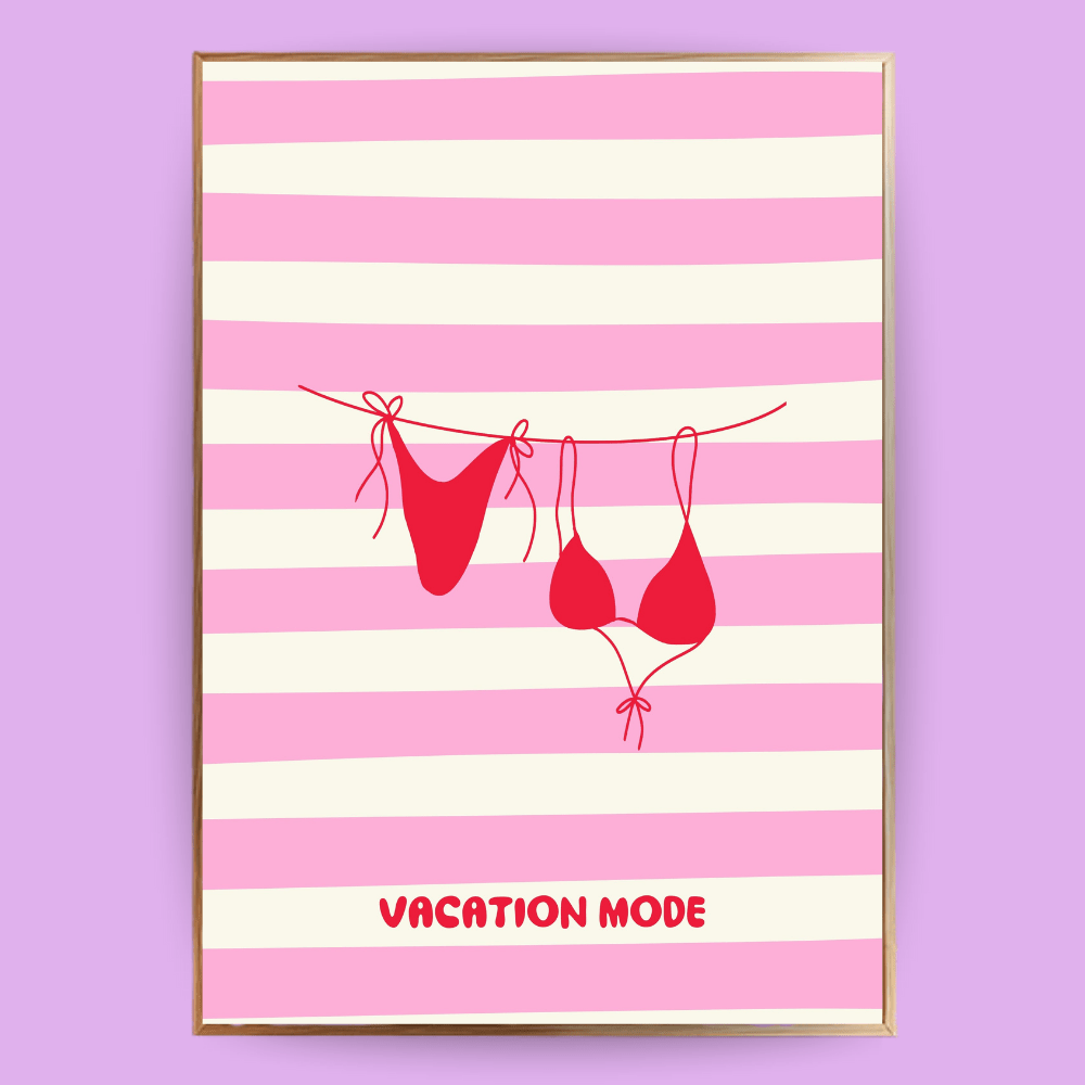 Vacation Mode Poster - 13x18 cm - LostPrint