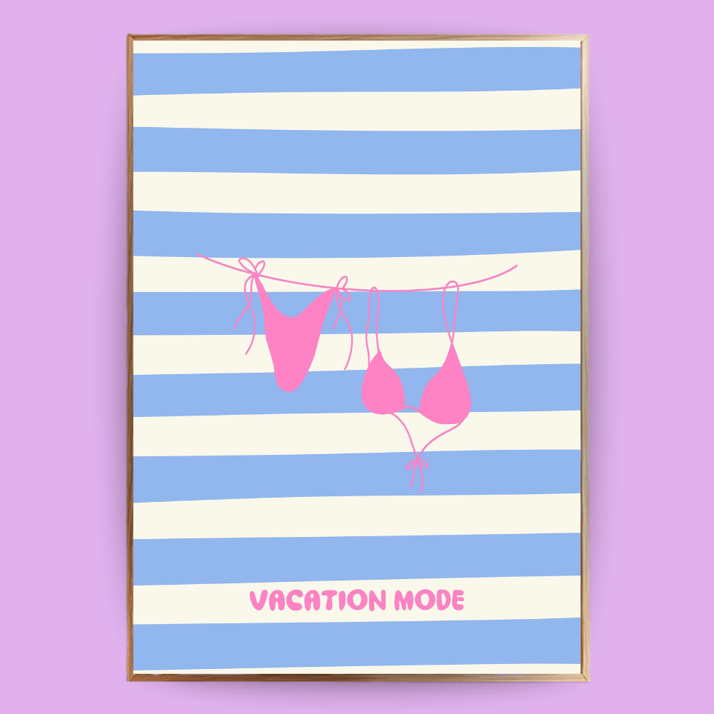 Vacation Mode Poster - 13x18 cm - LostPrint