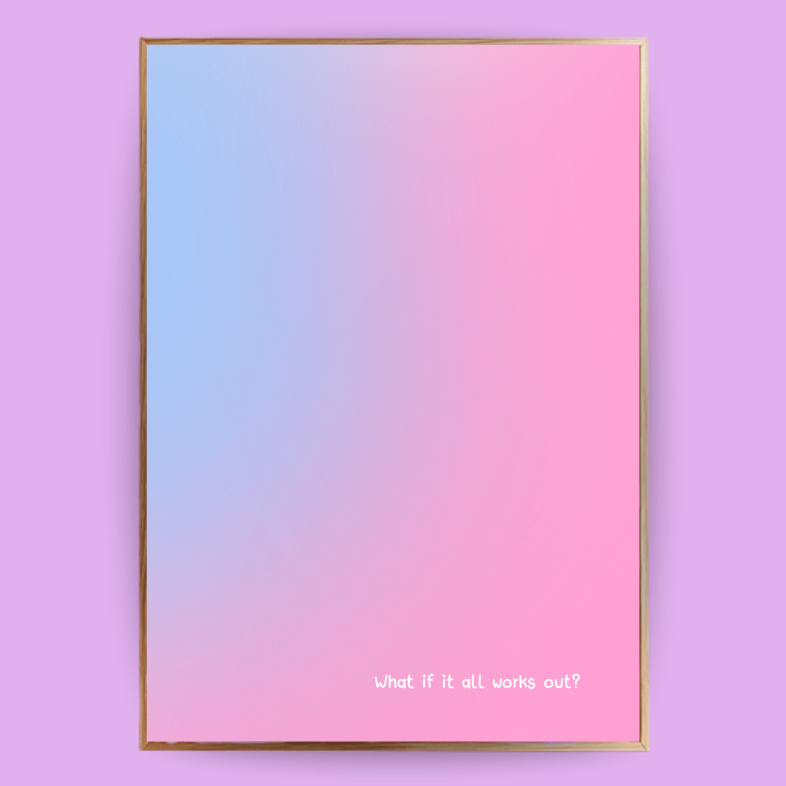 What if it all works out Aura Poster - 13x18 cm - LostPrint